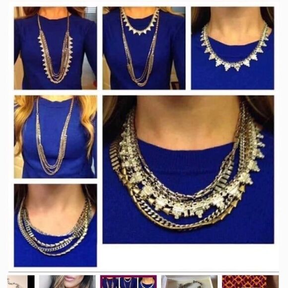 NIB Stella & Dot Sutton Collier Necklace - 5 Ways to Wear! - Picture 2 of 4